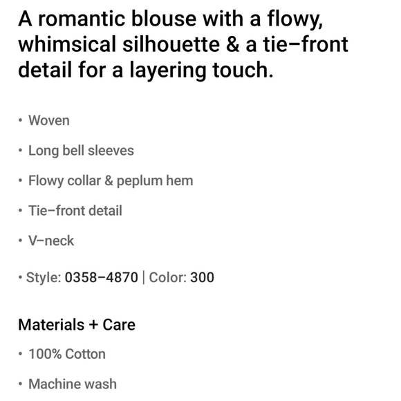 🌱American Eagle Tie-Front Blouse - Picture 7 of 7